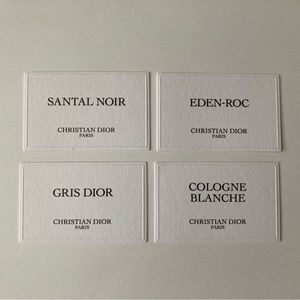 4 Dior Privee Promo Paper Card Christian Dior Cards Art Craft Collectible Lot
